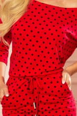 Numoco Dámské šaty 13-128, červená, XL