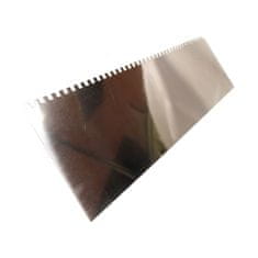Toptrade hladítko nerezové, s dřevěnou rukojetí, zub 6 mm, 500 x 130 mm, standard