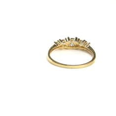 Pattic Prsten ze žlutého zlata a zirkony AU 585/000 1,6 gr ARP021601-55