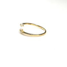 Pattic Prsten ze žlutého zlata a zirkony AU 585/000 1,35 gr, ARP547001-54