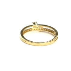 Pattic Prsten ze žlutého zlata a zirkony AU 585/000 1,8gr ARP022501-56