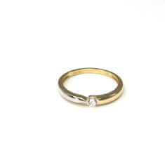 Pattic Prsten ze žlutého zlata se zirkonem AU 585/000 1,60gr ARP027601-55