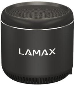bezdrátový reproduktor lamax sphere 2 mini 5 w výkon bluetooth 5.3 dosah 10 m skvělý zvuk true wireless stereo funkce párování s dalším reproduktorem pro navýšení výkonu malé rozměry