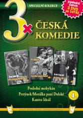 3x Česká komedie 4: Poslední mohykán, Prstýnek + Morálka paní Dulské, Kantor Ideál /papírové pošetky/