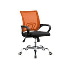 Timeless Tools Kancelářská otočná židle s područkami ve více barvách - oranžová