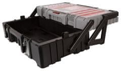 Tactix Rozkládací kufr na nářadí s organizérem - TC320300