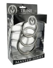 Master Series Erekční kovové kroužky Master Series Trine Steel Ring Collection