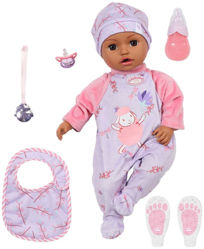 Baby Annabell Leah, černoška, 43 cm - rozbaleno
