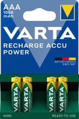 Varta Nabíjecí baterie Power 4 AAA 1000 mAh R2U 5703301404