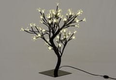 Greatstore Dekorativní LED strom s květy, teple bílý
