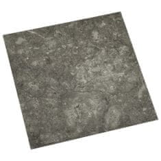 Greatstore Samolepicí podlahové desky 20 ks PVC 1,86 m2 šedé