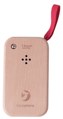 Teddies Telefon Mobil dřevo 11cm na baterie se zvukem