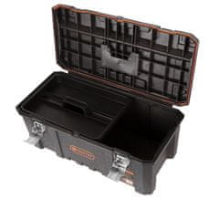 Tactix Plastový vodotěsný kufr na nářadí, 662 x 334 x 290 mm - TC320392
