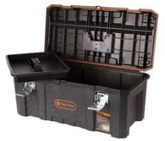 Tactix Plastový vodotěsný kufr na nářadí, 662 x 334 x 290 mm - TC320392