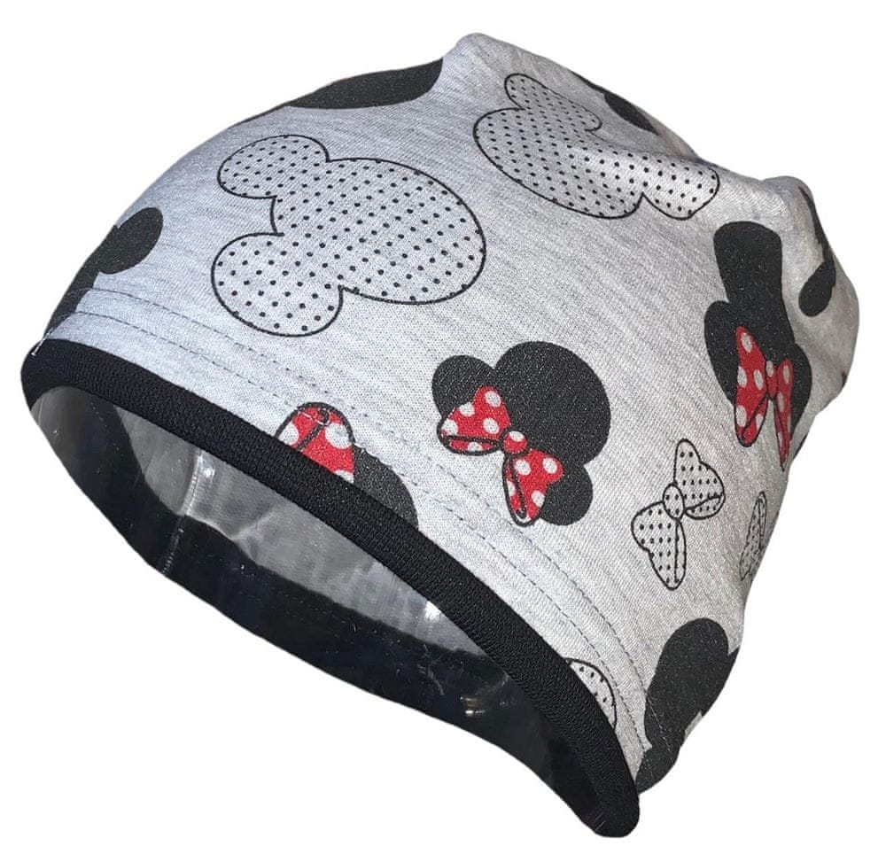 Yetty dívčí čepice – Minnie mouse B511 M šedá