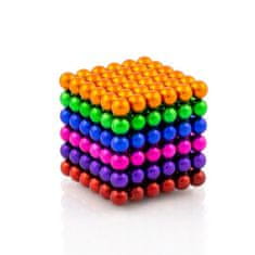 Leventi NeoCube mix 6 barev – magnetická stavebnice, 216 kuliček