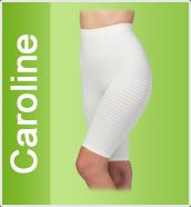 Legíny proti celulitidě - Caroline velikost M 44/46, béžová/bílá