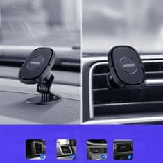 Joyroom Magic Dashboard magnetický držák na mobil do auta, černý