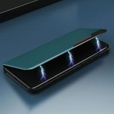 MG Eco Leather View knížkové pouzdro na Samsung Galaxy S21 FE, černé