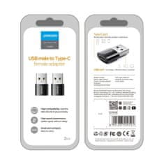 Joyroom adaptér USB-C - USB F/M, černý