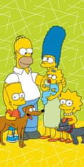 Jerry Fabrics Osuška Simpsons Family green 02 70/140