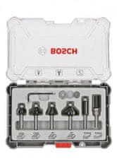 Bosch 2607017468 Sada ohraňovacích fréz 6 ks Trim&Edging - 6mm