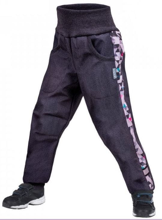 Unuo dětské softshellové kalhoty s fleecem Street 98 - 104 antracitová