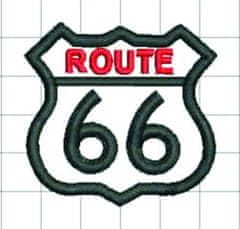 PPRELAX nášivka route 66 barva: bílá - červené route