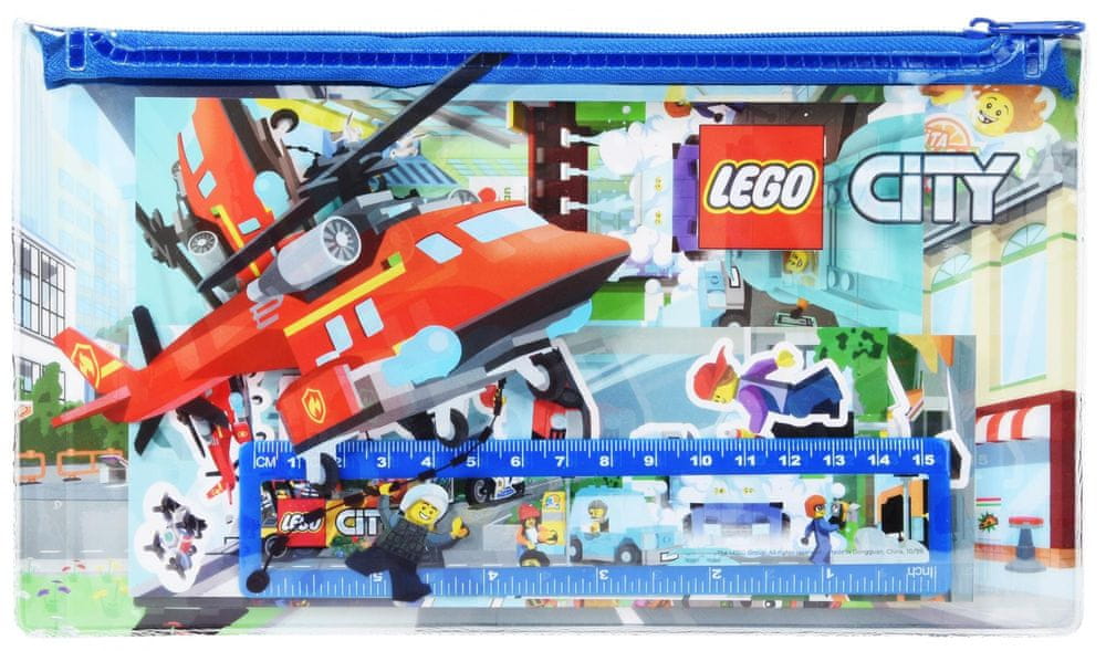 Levně LEGO City Penál s obrázkem vrtulníku