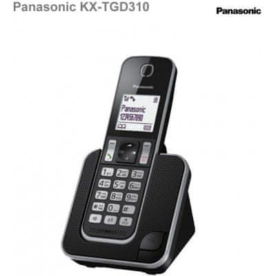 Panasonic KX-TGD310FXB bezdrátový telefon
