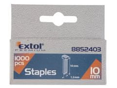 Extol Premium Hřebíky (8852403) balení 1000ks, 10mm, 2,0x0,52x1,2mm