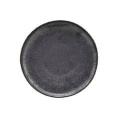 House Doctor , Dezertní kameninový talíř PION, 21,5 cm | černý 206260204S