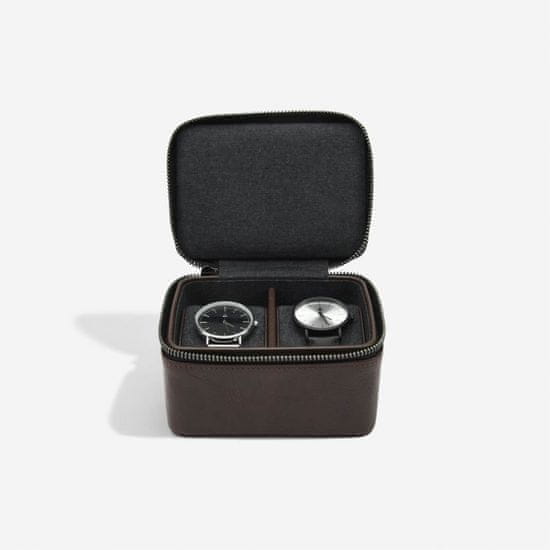 Stackers , pánská cestovní šperkovnice na hodinky Brown Large Travel Watch Box | hnědá 75396