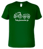 Hobbytriko Tričko pro zemědělce - Traktor Barva: Lahvově zelená (06), Velikost: L