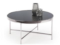 Halmar Kulatý konferenční stolek Moria - černá / chrom