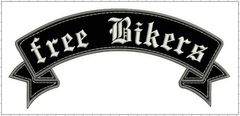 PPRELAX nášivka nápis free Bikers horní