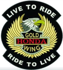 PPRELAX nášivka Live to ride Honda GoldWing