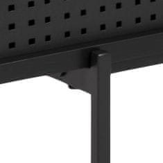 Design Scandinavia Televizní stolek Angus, 140 cm, kov, černá