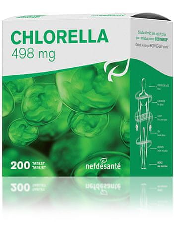 Nefdesanté Chlorella 498 mg 200 tablet (po datu min. trvanlivosti 9.10.2023)