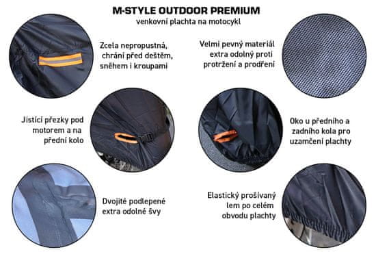 M-Style  Outdoor Premium plachta na motocykl L
