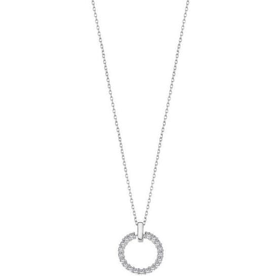 Lotus Silver Půvabný stříbrný náhrdelník s čirými zirkony LP3100-1/1