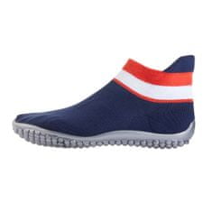 leguano sneaker modré, červeno-bílý pruh Velikost: XL 44/45 - délka stélky 28,0 cm, šířka 10,3 cm