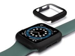 Gecko Covers Apple Watch Cover Tempered Glass 4/5/6/SE 44 mm V10A02C1, černé