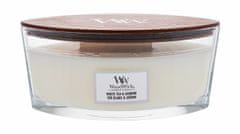 Woodwick 453.6g white tea & jasmine, vonná svíčka