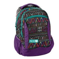 Paso Školní batoh Purple Indi