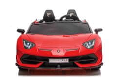 Beneo Elektrické autíčko Lamborghini Aventador 12V Dvoumístné, měkké EVA kola, 2,4 GHz DO, USB/SD