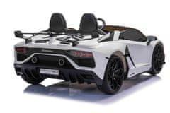 Beneo Elektrické autíčko Lamborghini Aventador 12V Dvoumístné, měkké EVA kola, 2,4 GHz DO, USB/SD