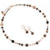 Luxusní souprava šperků z perel Lampglas Frozen Berries SET X1 (náhrdelník, náušnice)