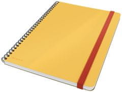 Leitz Zápisník Cosy B5 kroužkový, linkovaný teplá žlutá