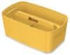 Malý úložný přenosný box Cosy MyBox s organizérem teplá žlutá